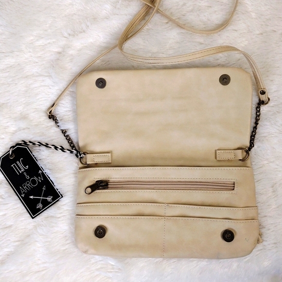 TWIG and ARROW beige Lucky Elephant shoulder bag - Picture 3 of 5